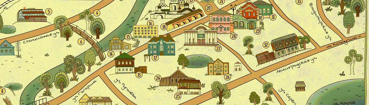 Интерактивная туристическая карта города Киржач